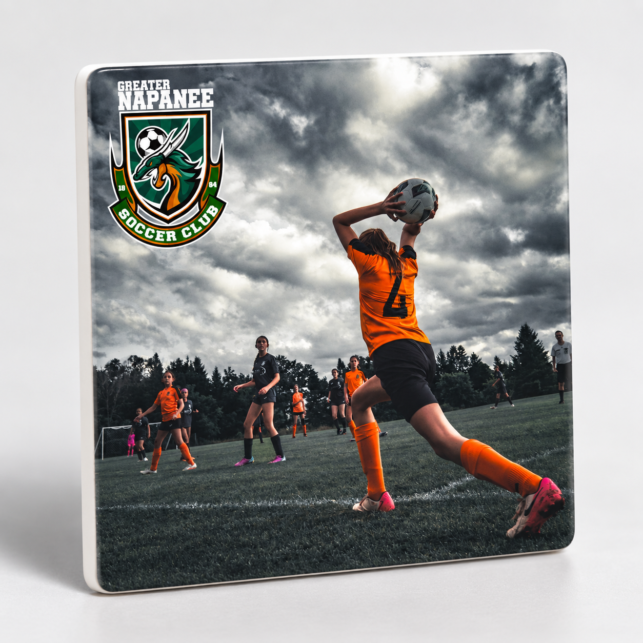 Greater Napanee Soccer Club ceramic Player Tile example 1