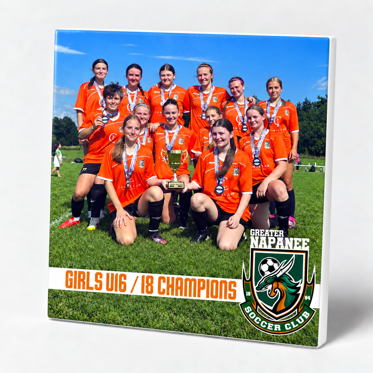 Greater Napanee Soccer Club ceramic Player Tile example 4