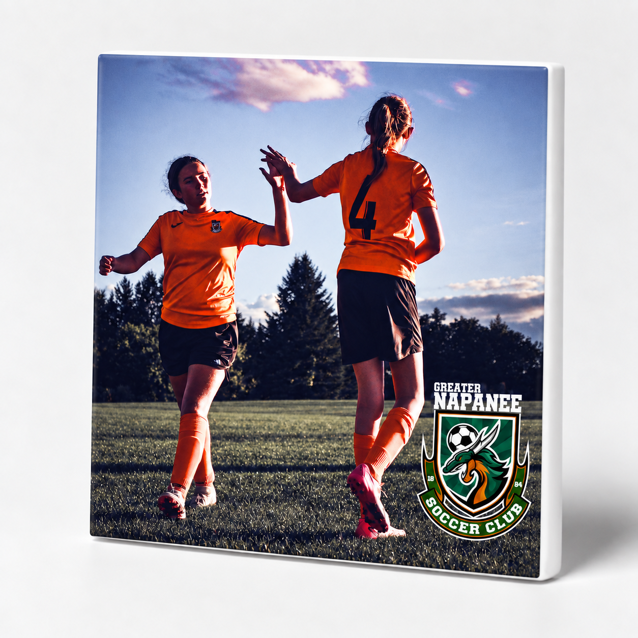 Greater Napanee Soccer Club ceramic Player Tile example 3